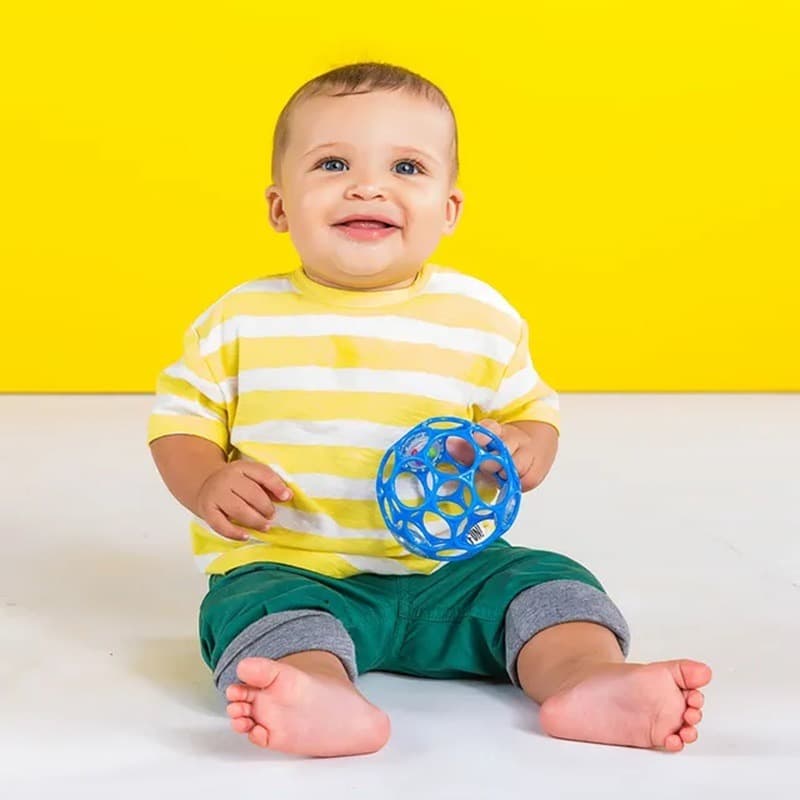 Bright Starts Oball Rattle Easy Grasp Toy - Blue thumbnail 3