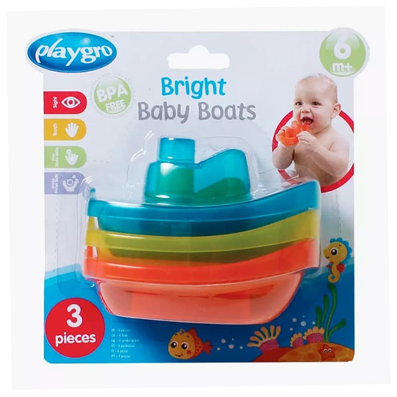Playgro Bright Baby Boat Floating Bath Time