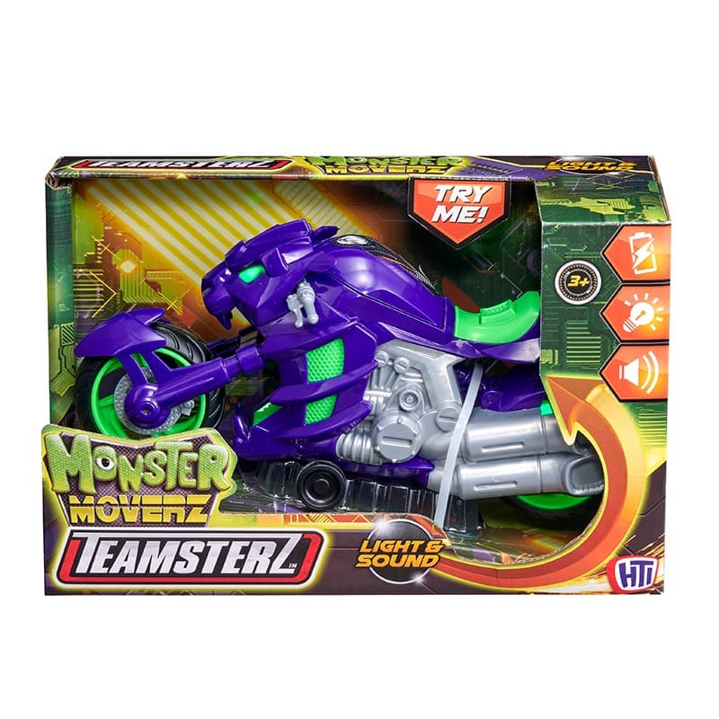 Teamsterz Monster Movers Tiger Motorcycle Assorted