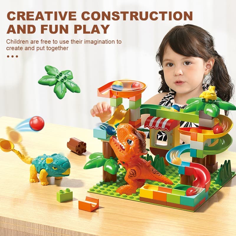Feelo Dinosaur Ejection Slide Big Building Blocks Set | 78 Pieces thumbnail 4