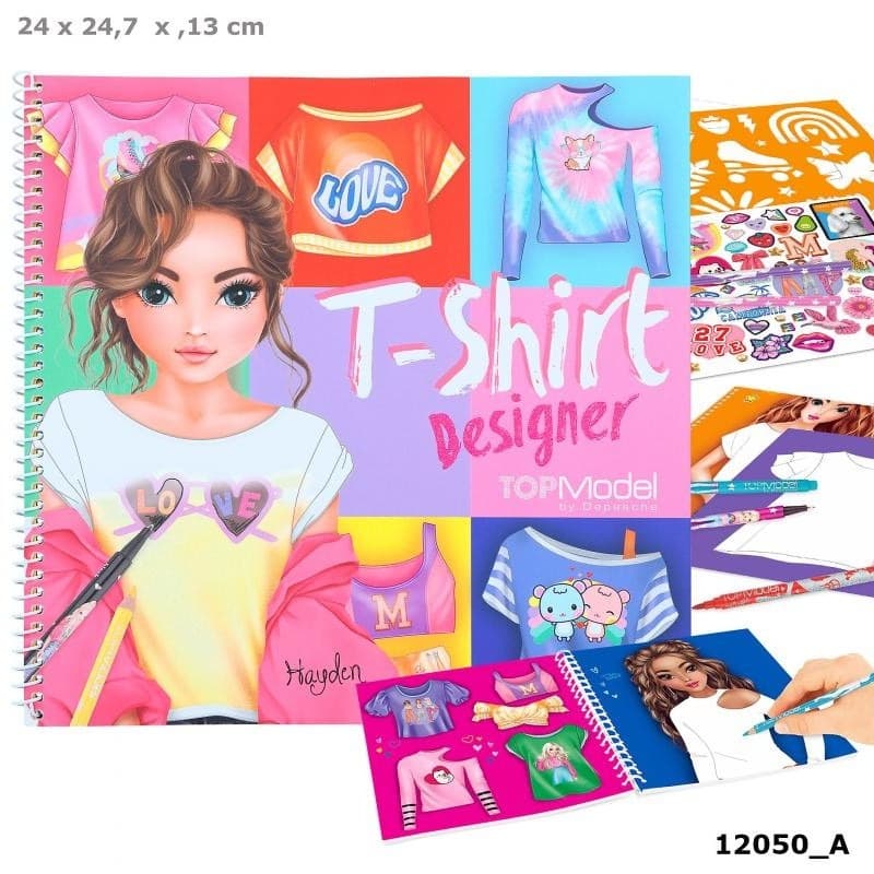 Top Model T-Shirt Designer Colouring Book