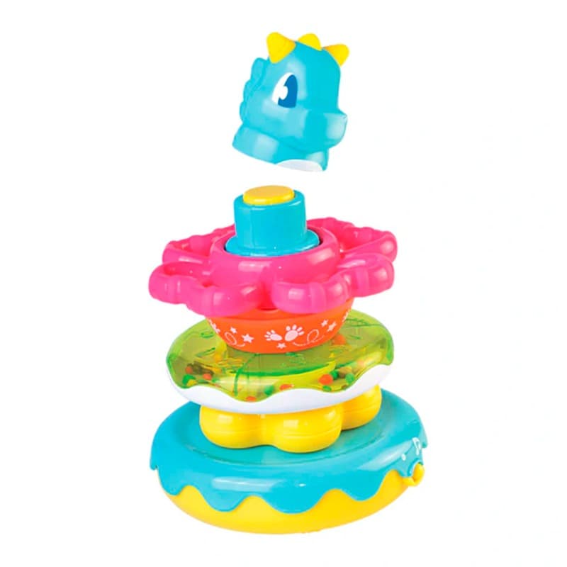 Little Learners Musical Wobbly Dino Stacking Rings thumbnail 4