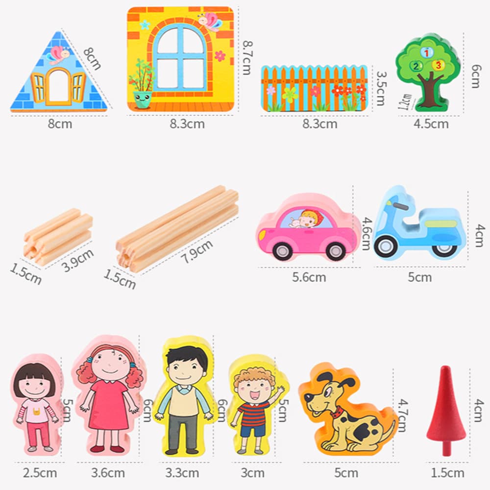 Beilaluna Master of Architecture Building Blocks Toy 128 Pcs thumbnail 2