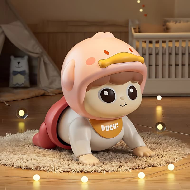 Beluckier Electric Crawling Baby Toy - Pink thumbnail 2