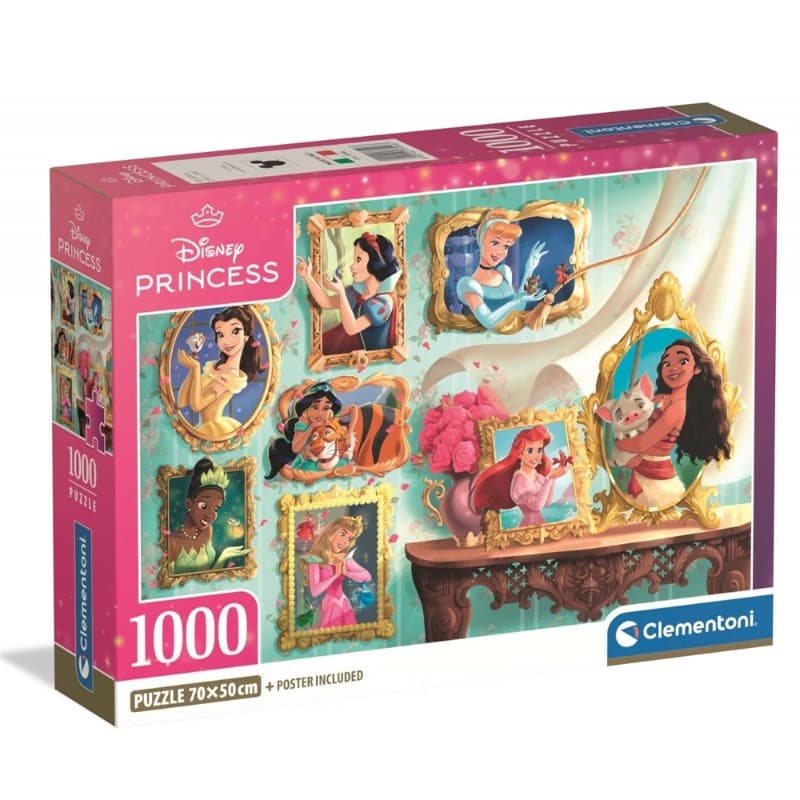 Clementoni Disney Princess Puzzle 1000 Pieces Compact Box