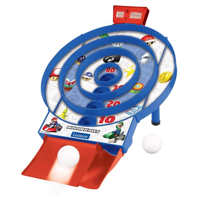 Mario Kart Target Shoot Electronic Game with LCD screen and 2 balls