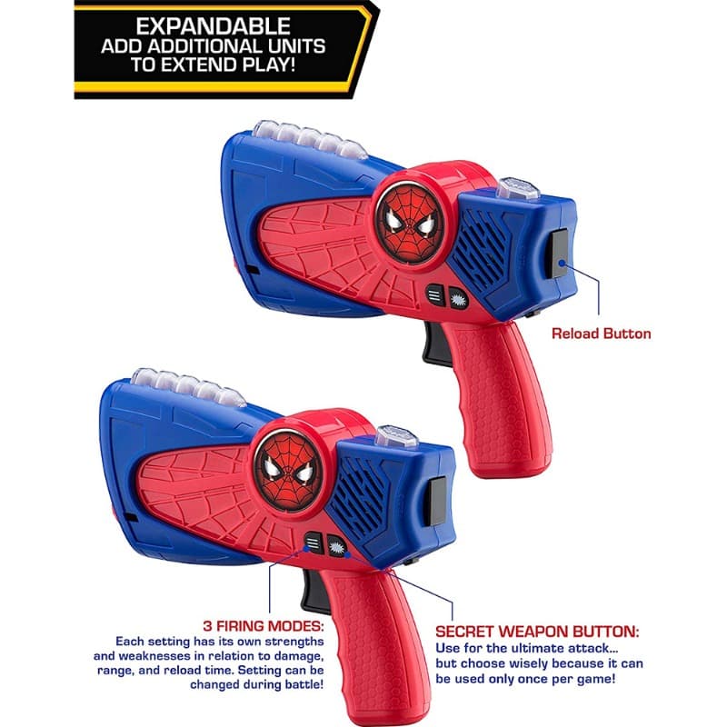 Marvel Spiderman 2 Laser Tag Blasters thumbnail 4