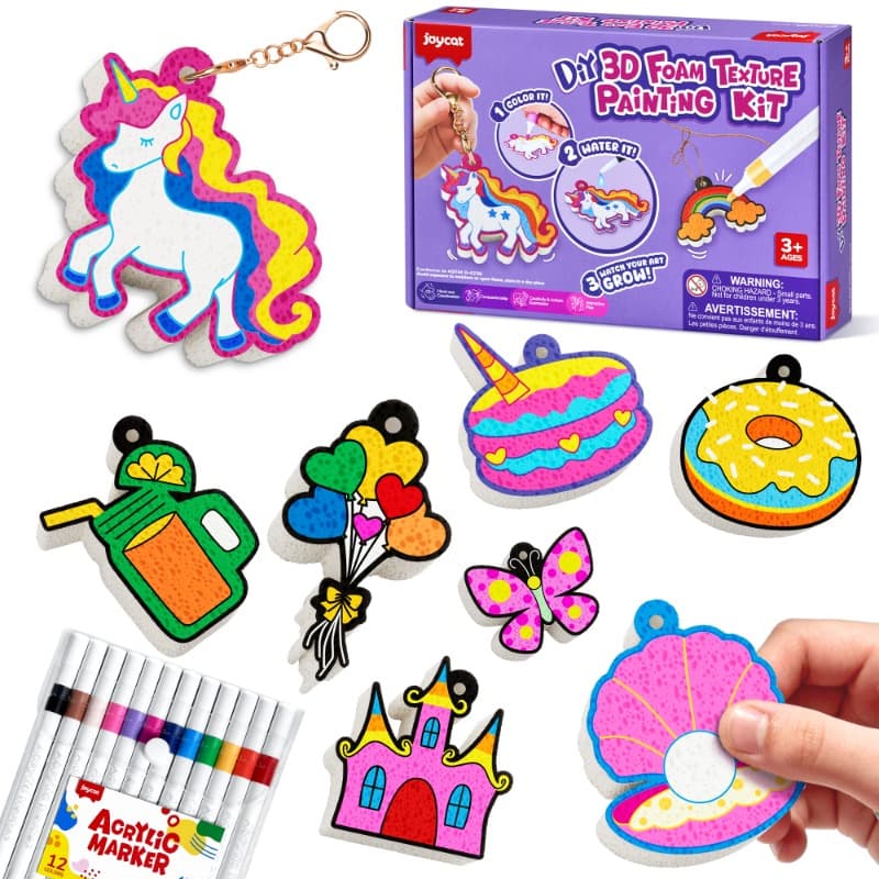 Joycat Unicorn 3D Foam Texture Painting Kit Diy Craft Toy for Kids thumbnail 2