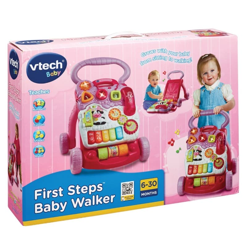 Vtech First Steps Baby Walker Pink thumbnail 2