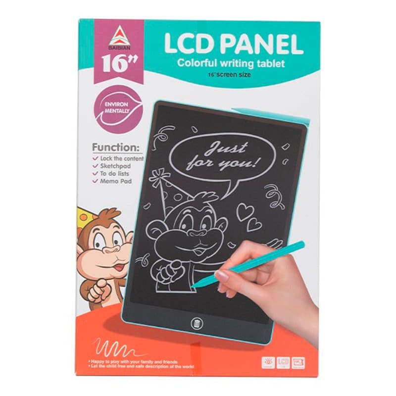 LCD Writing Panel 16inch Baby Blue