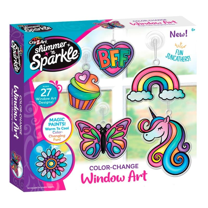 Cra-Z-Art Shimmer N Sparkle Colour Changing Windows Art