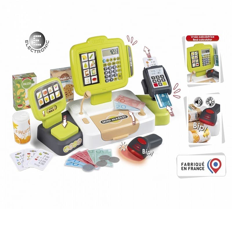 Smoby Large Cash Register - Green thumbnail 2