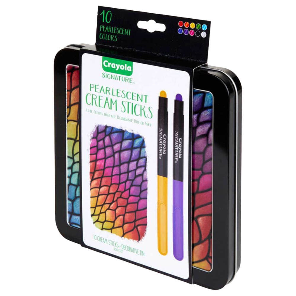 Crayola Signature Pearlescent Cream Sticks 10Ct thumbnail 4