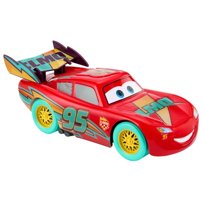Disney Pixar Cars Race to Celebrate Lights Sounds Lightning McQueen Vehicle thumbnail 4