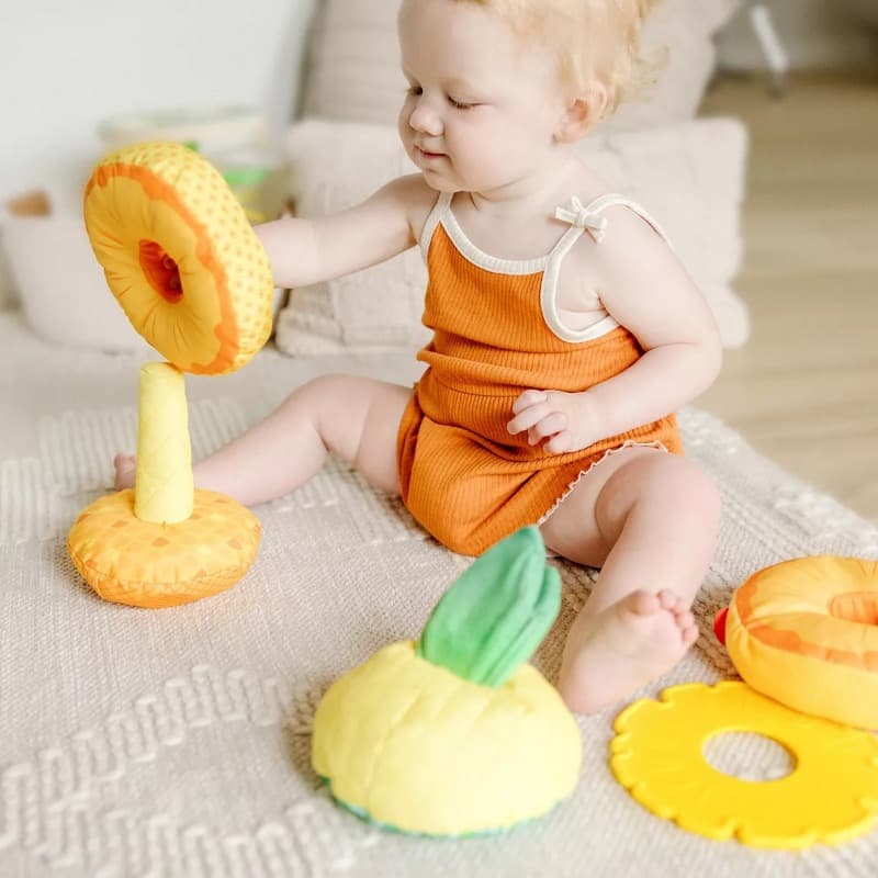 Melissa And Doug Pineapple Soft Stacker thumbnail 4