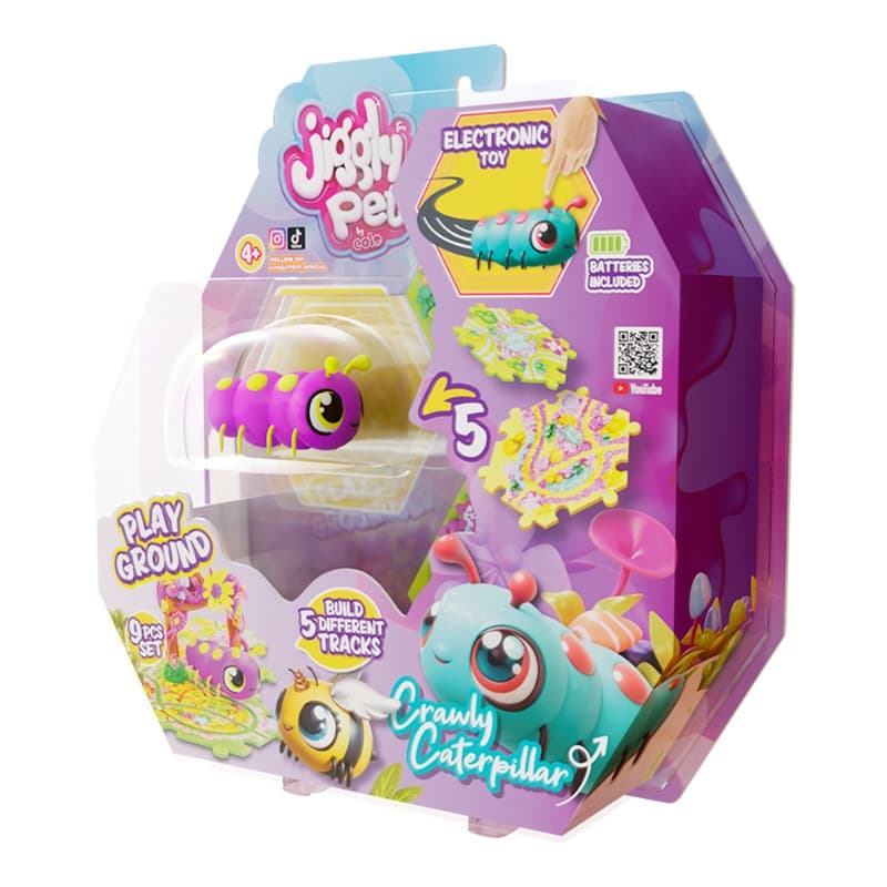 Jiggly Pets Bugs Plush Caterpiller