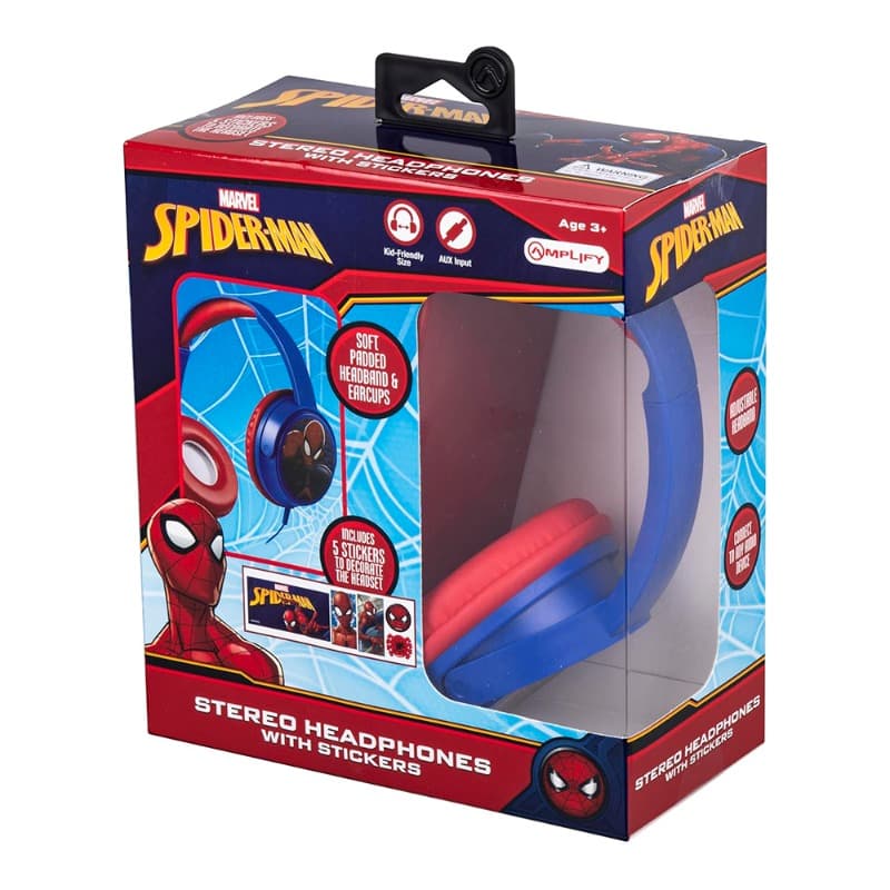 Marvel Spider-Man Stereo Headphones with 5 Stickers