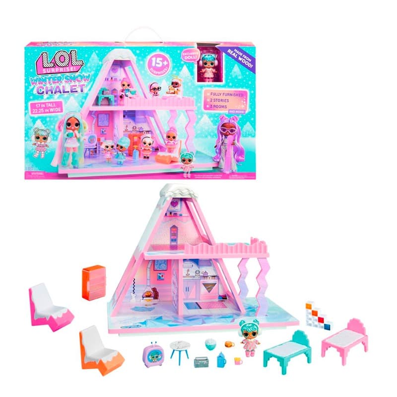 LOL Surprise Winter Snow Chalet With 15 Surprise thumbnail 3