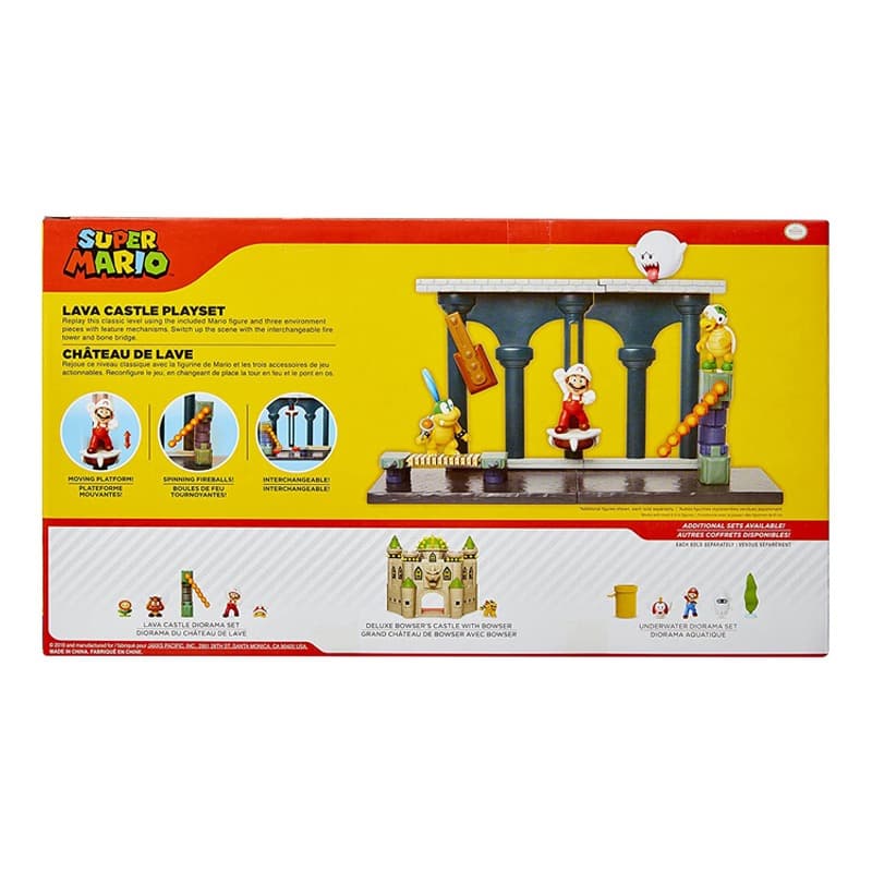 Super Mario Lava Castle Playset Set thumbnail 5