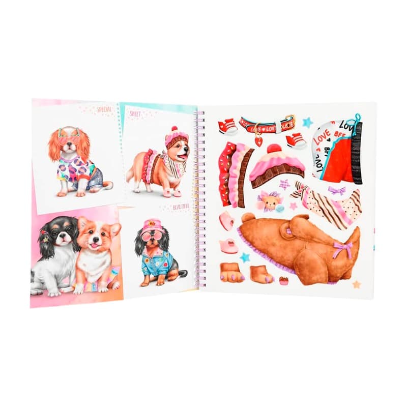 TopModel Create Your Doggy Colouring Book thumbnail 2