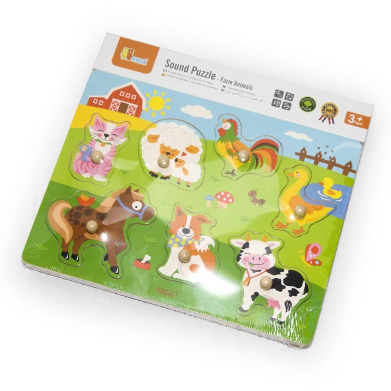 VIGA Sound Puzzle Farm Animals thumbnail 2