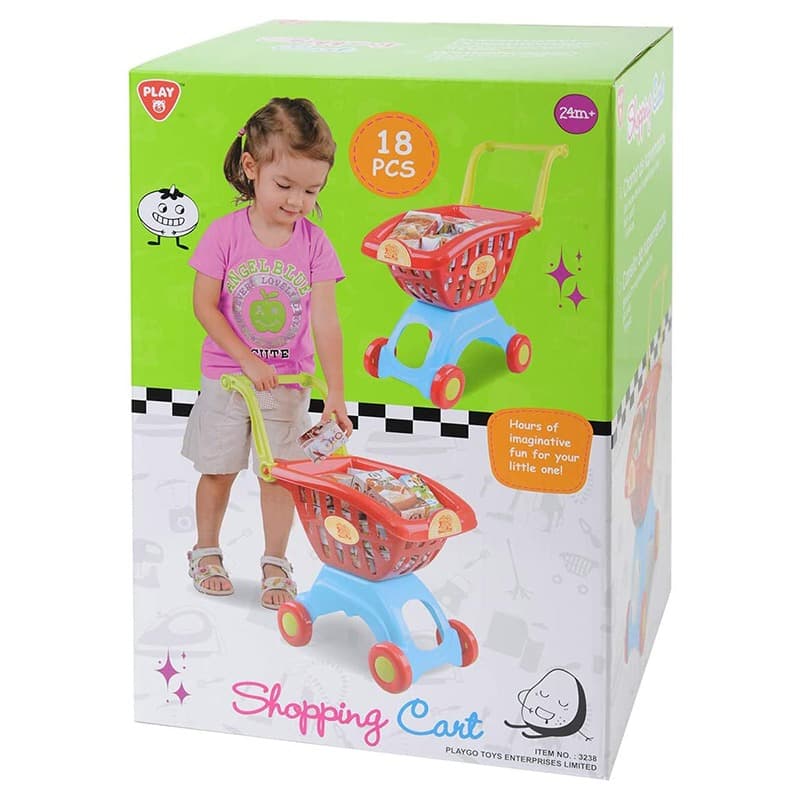 PlayGo Shopping Cart - 18 Pcs