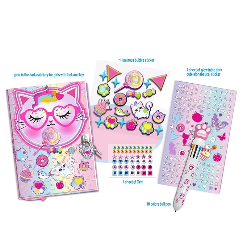 Tokidas Beauty D.I.Y Secret Dairy Set W/ Lock & Key thumbnail 2