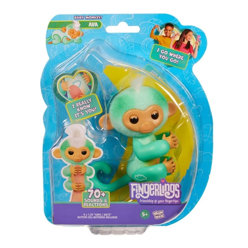 Fingerlings Monkey - Teal Ava