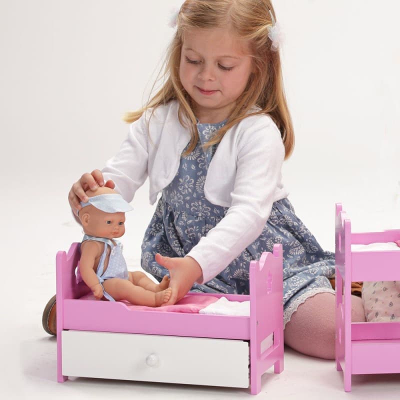 Falca Mini Baby Doll With Wooden Storage Drawer thumbnail 2