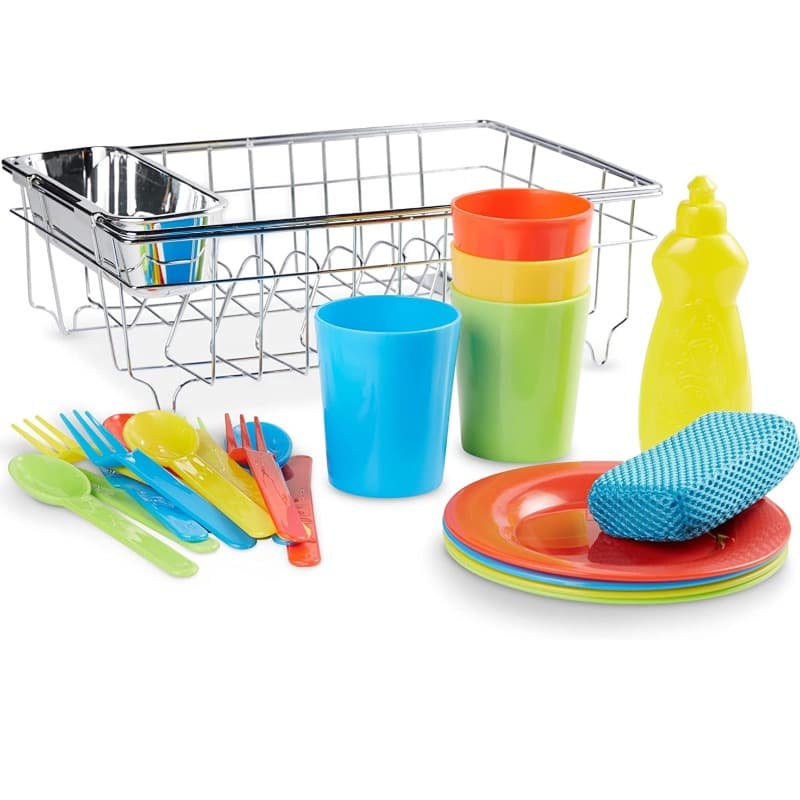Melissa And Doug Wash And Dry Dish Set thumbnail 3