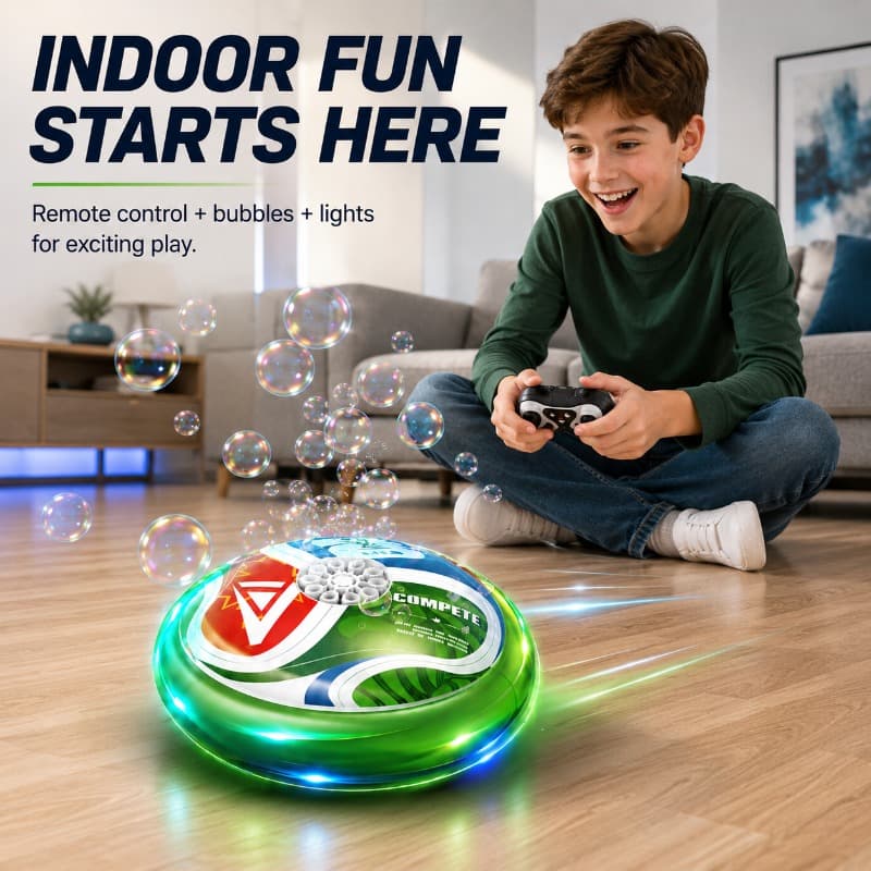 2 in 1 RC Bubble Machine Car with Lights Remote Control Toy for Kids