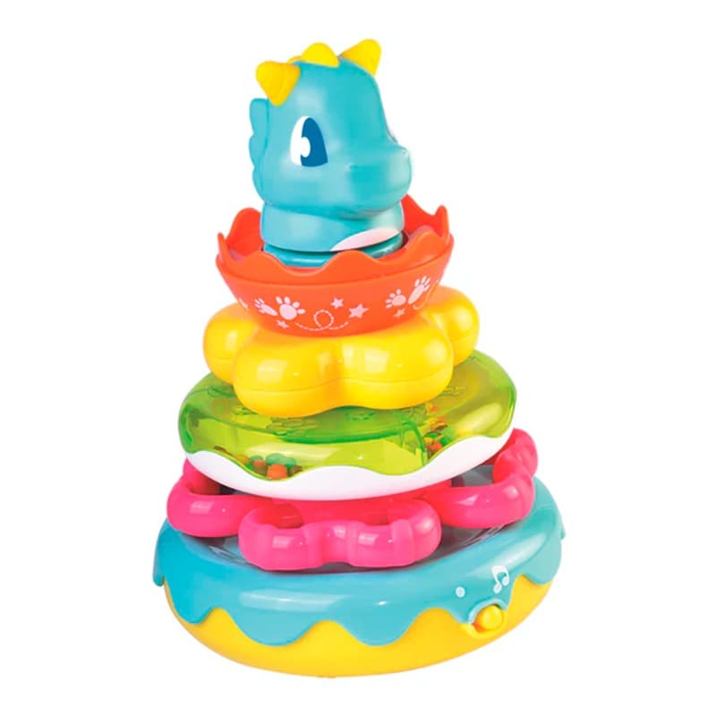 Little Learners Musical Wobbly Dino Stacking Rings thumbnail 5