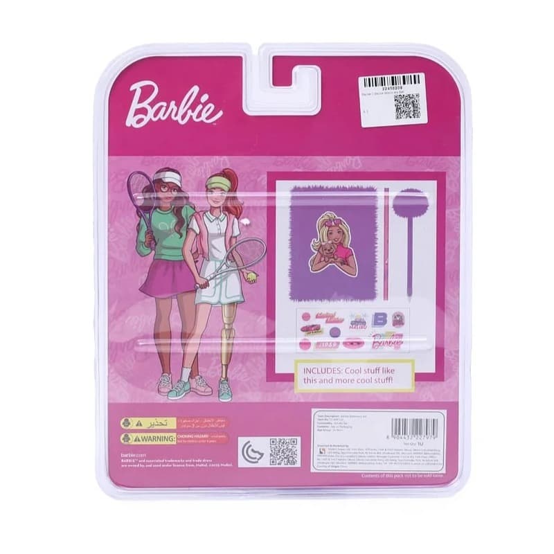 Barbie Stationery Set Plush Notebook Kit thumbnail 4