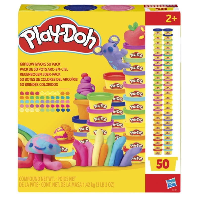 Play Doh 50 Pack Rainbow Favors