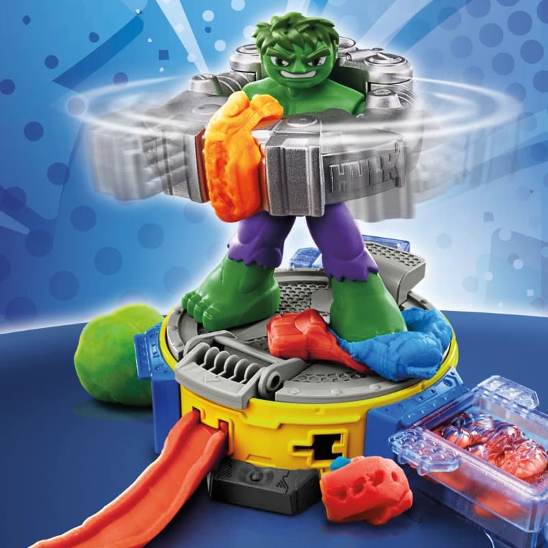 Play-Doh Marvel Hulk Smash And Squish Playset with Hulk Action Figure thumbnail 4