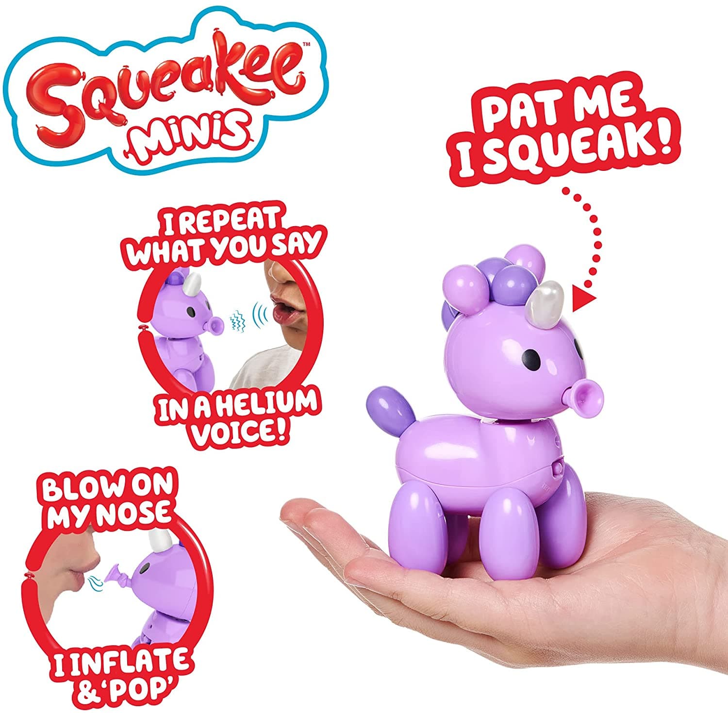 Squeakee Minis Sugapops The Unicorn Purple thumbnail 3