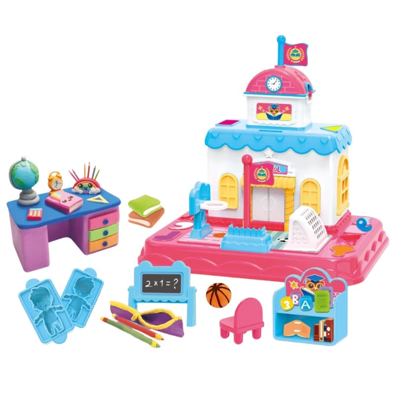 School Building Colored Clay Set thumbnail 2