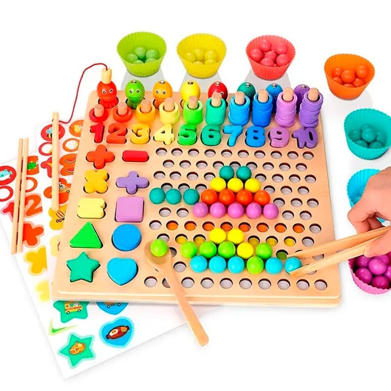 Logarithmic Plate With Beads