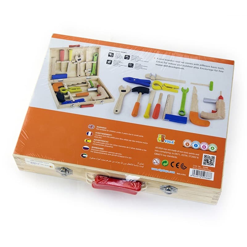 VIGA Wooden Tool Box - 12 pcs thumbnail 3
