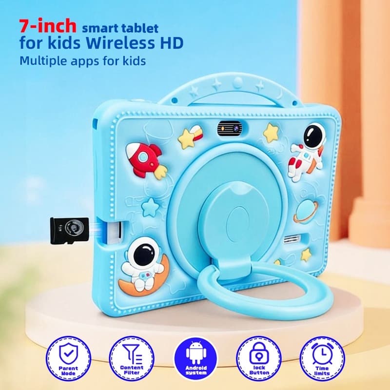 Kids Tablet 6.95 inches 4+128GB Blue thumbnail 2