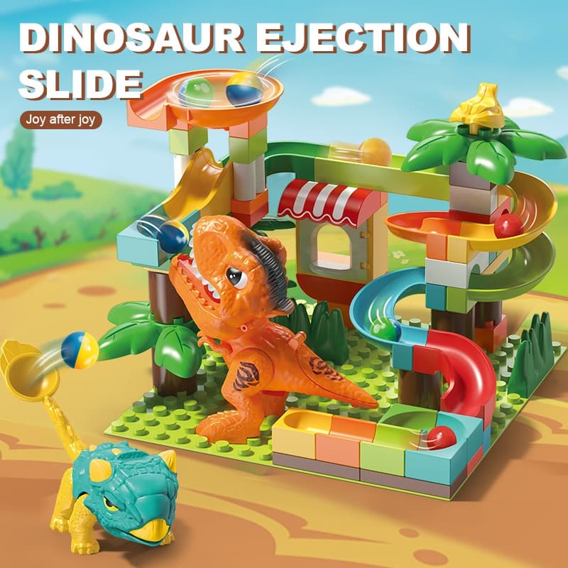 Feelo Dinosaur Ejection Slide Big Building Blocks Set | 78 Pieces thumbnail 3