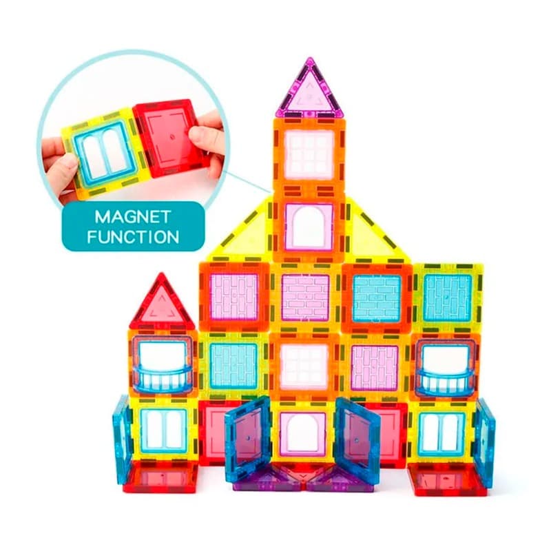 Magnetic Tiles Building Blocks Set 45 Pcs thumbnail 3