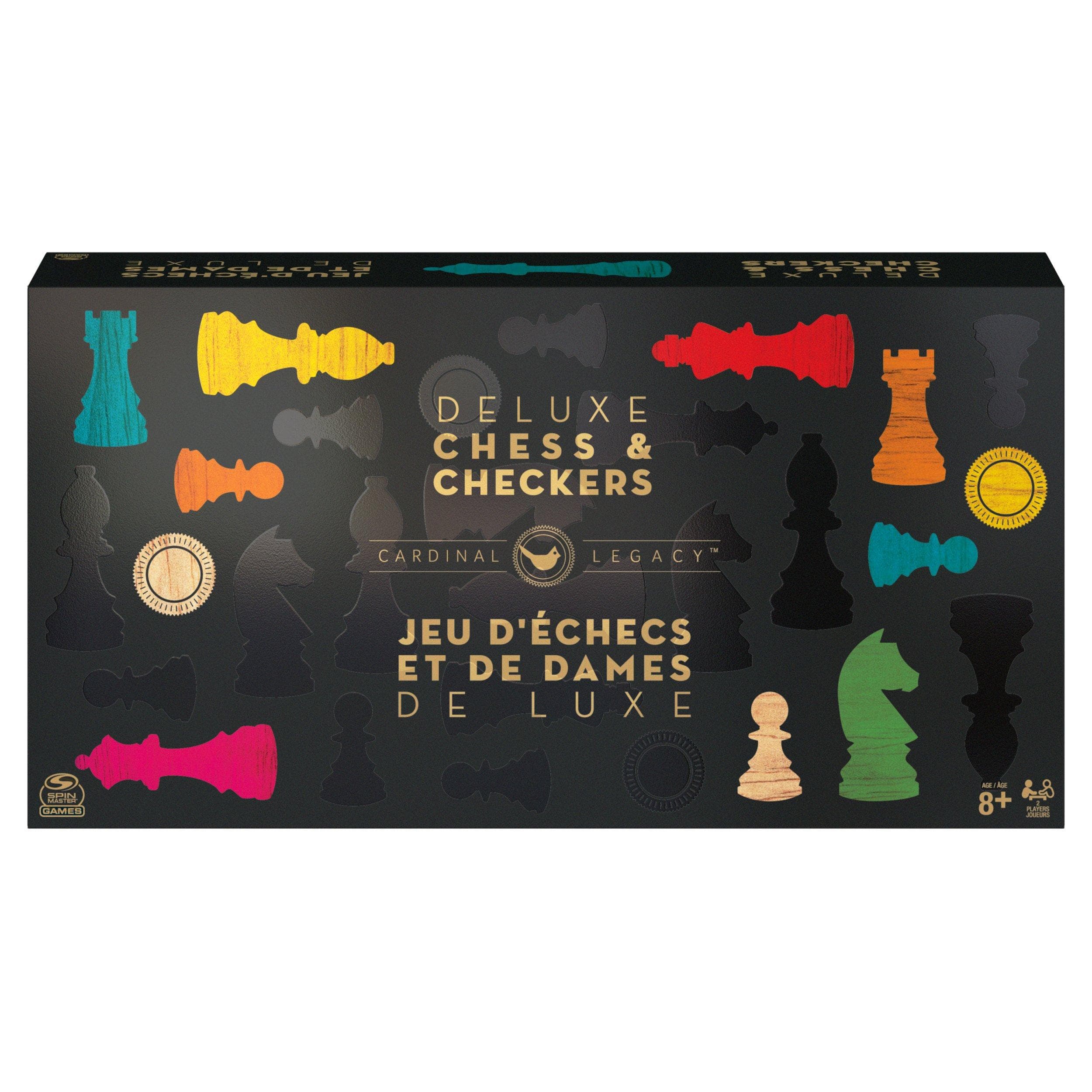 Cardinal Legacy Game Deluxe Chess And Checkers Set