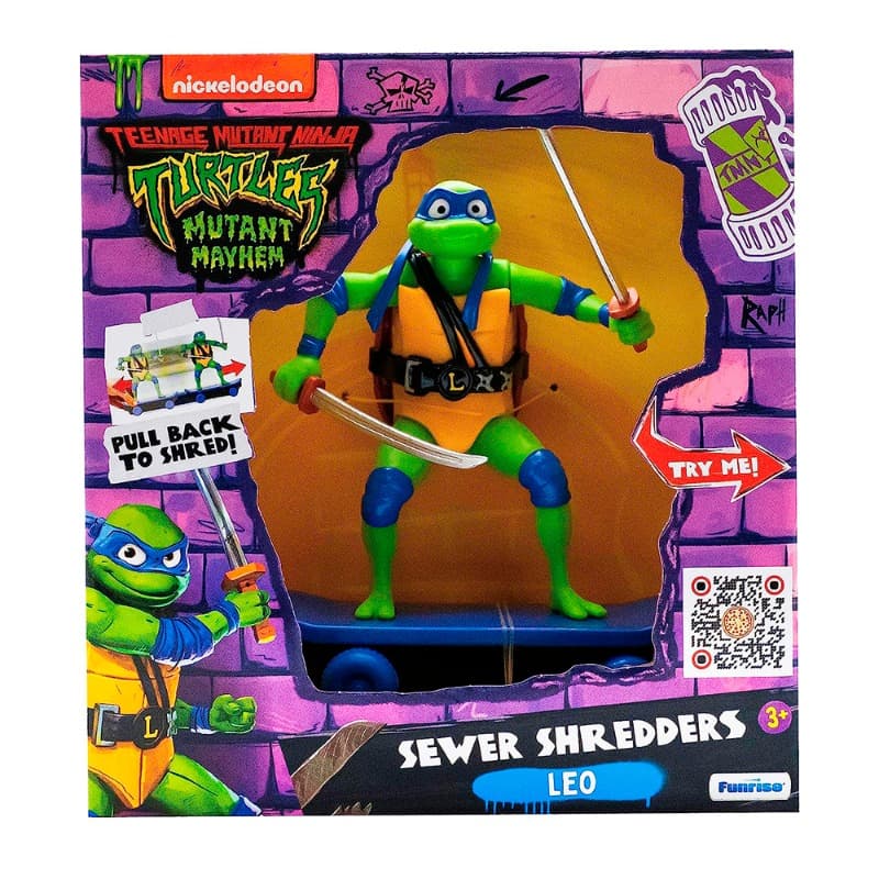 Teenage Mutant Ninja Turtles Sewer Shredders Skate Pull Back thumbnail 2