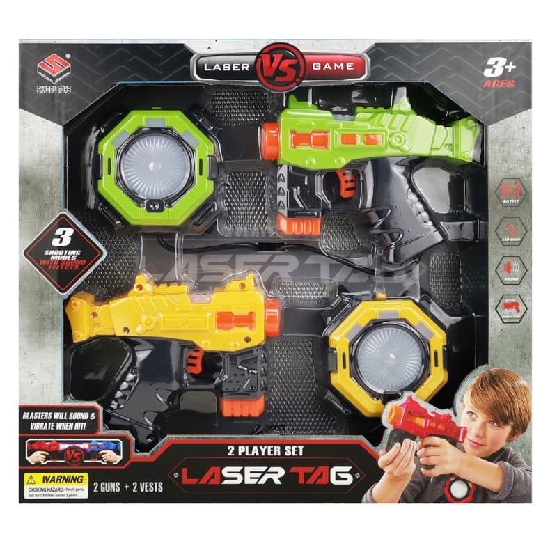 Vests And Laser Guns - Green
