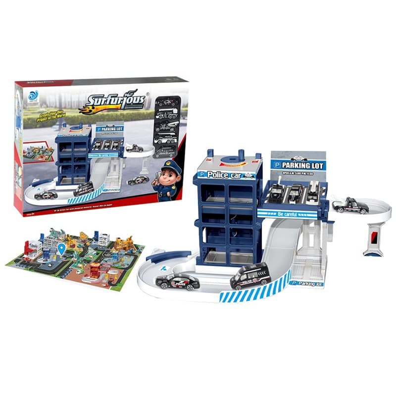 Surfurious Police Parking Lot and JIgsaw Puzz 48 Pcs