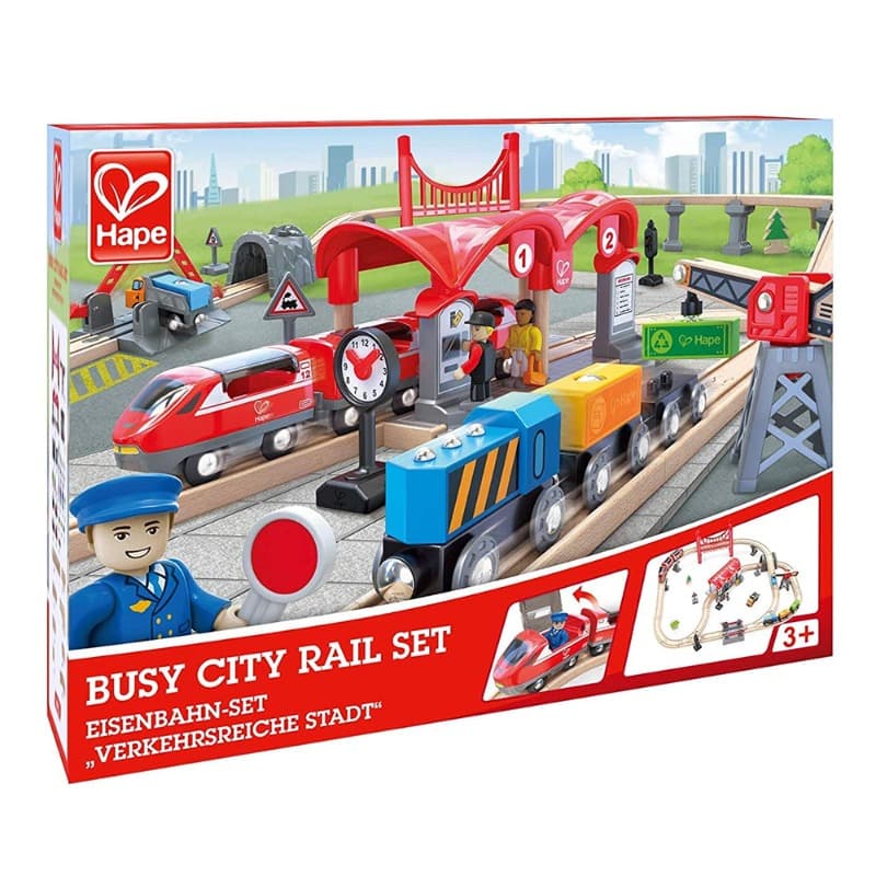 Hape - Busy City Rail Set thumbnail 2