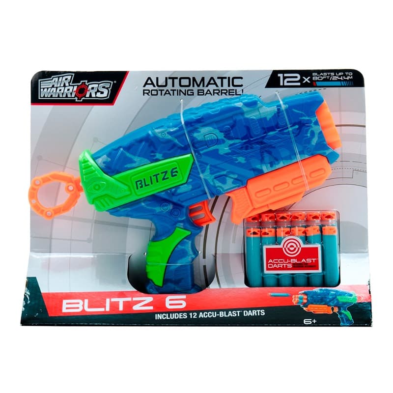 Air Warriors Buzz Bee Blitz 6 Blaster