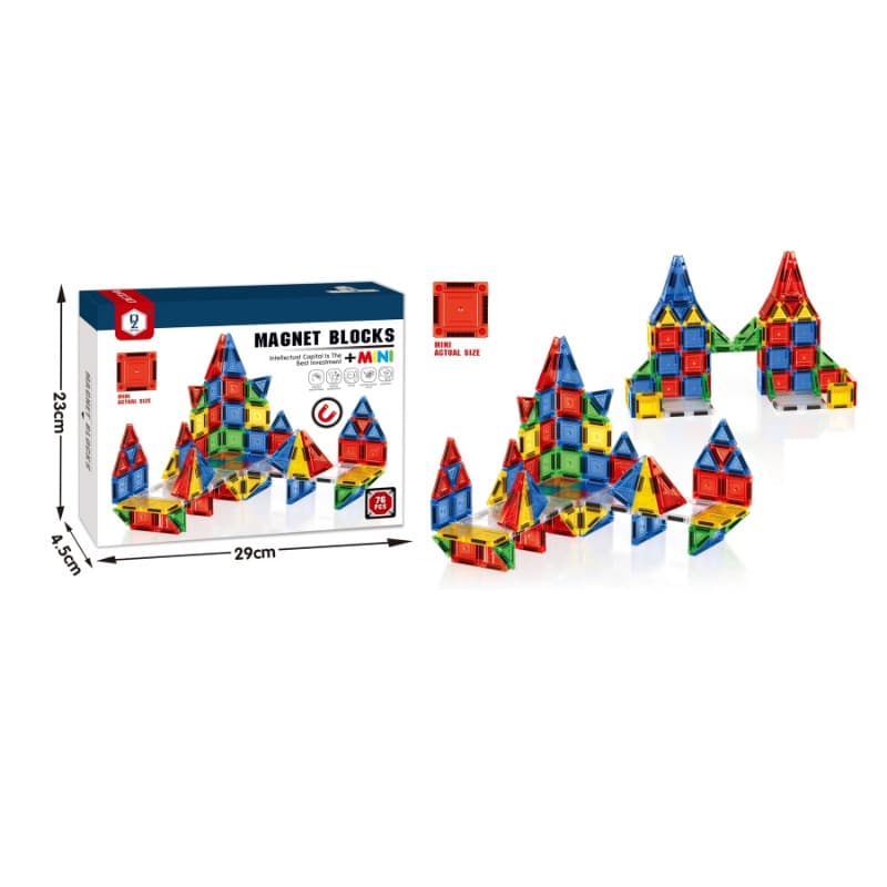 Color Window Magnetic Plates – 76 Pieces