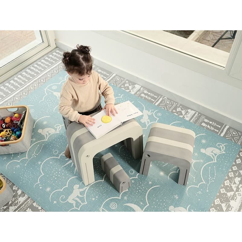 Multipurpose Elephant Family Furniture Set - Grey thumbnail 2